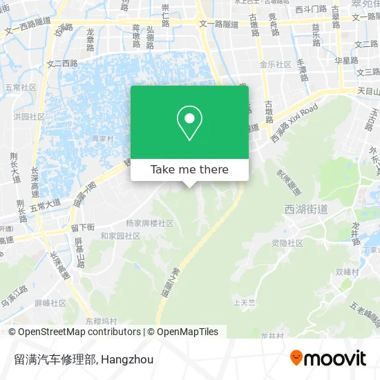 留满汽车修理部 map
