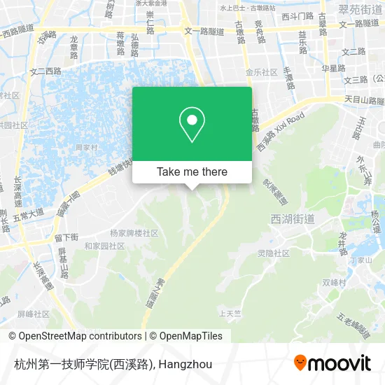 杭州第一技师学院(西溪路) map