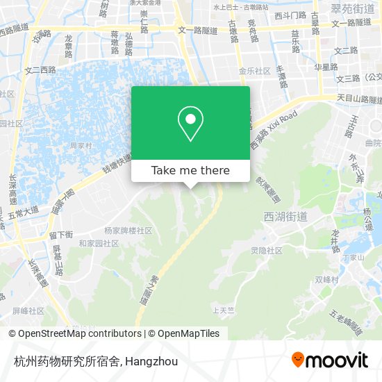 杭州药物研究所宿舍 map