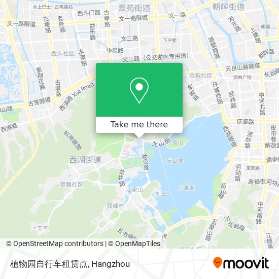 植物园自行车租赁点 map