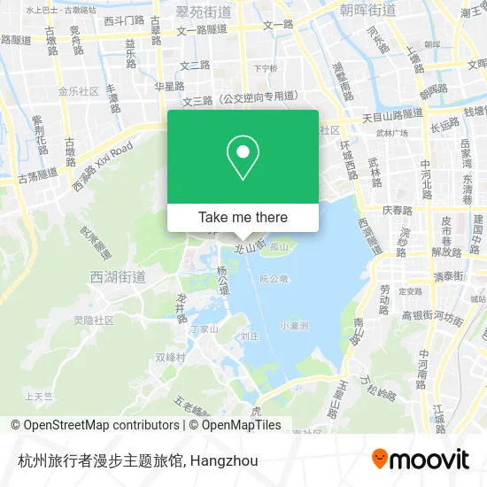 杭州旅行者漫步主题旅馆 map