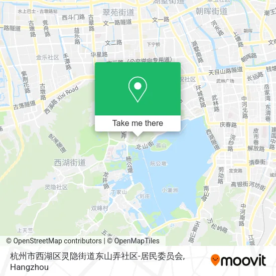 杭州市西湖区灵隐街道东山弄社区-居民委员会 map