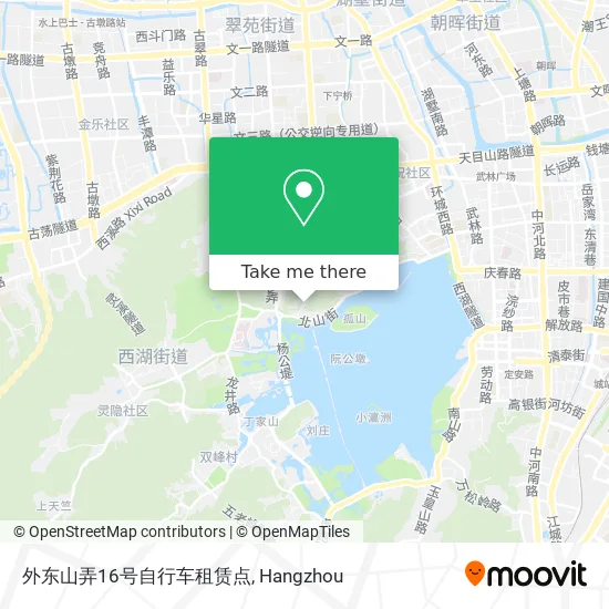 外东山弄16号自行车租赁点 map