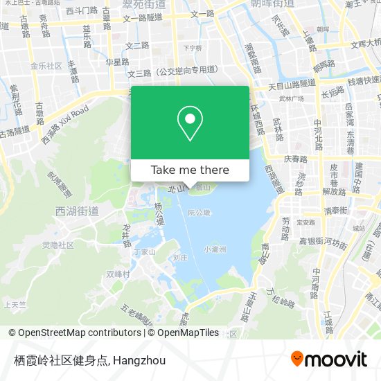 栖霞岭社区健身点 map