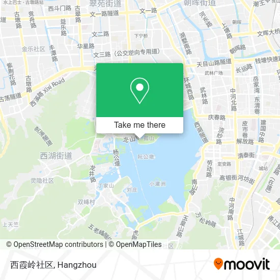 西霞岭社区 map