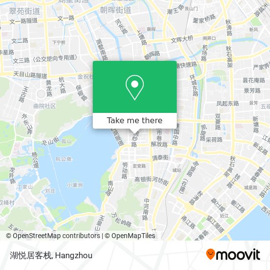 湖悦居客栈 map