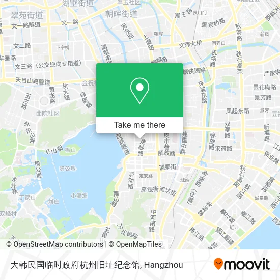 大韩民国临时政府杭州旧址纪念馆 map