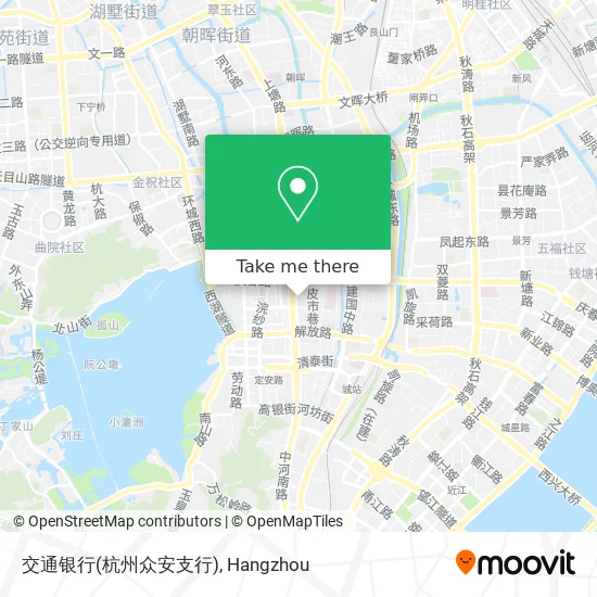 交通银行(杭州众安支行) map