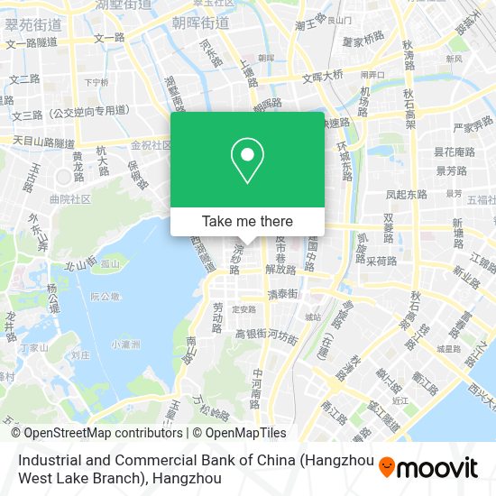 How To Get To 中国工商银行 杭州西湖支行 In Hangzhou By Bus Or Metro