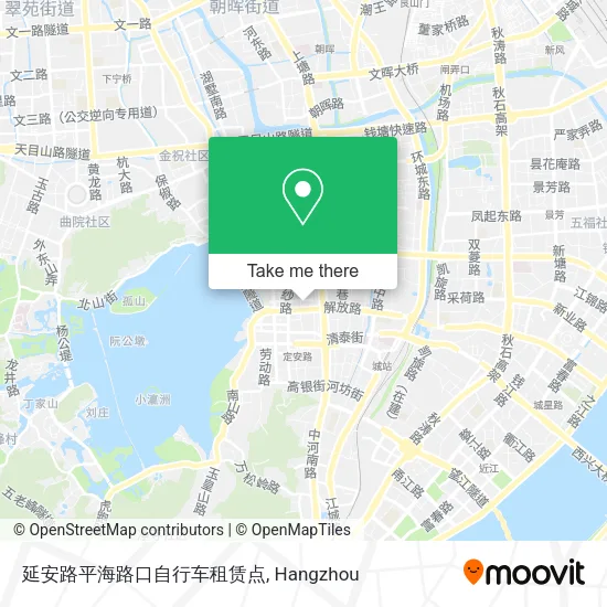 延安路平海路口自行车租赁点 map