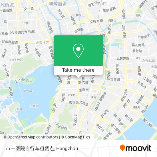 市一医院自行车租赁点 map