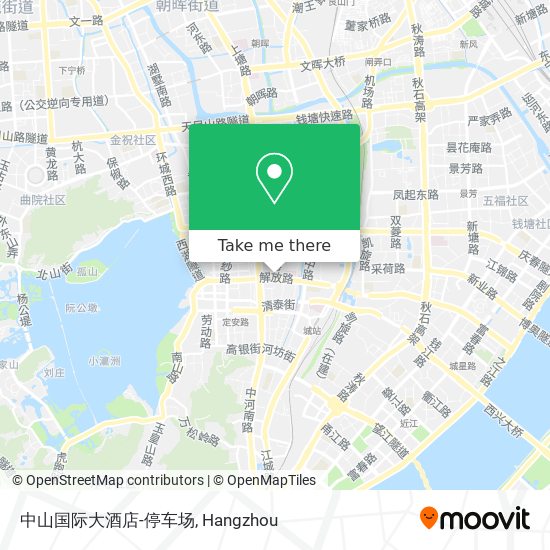 中山国际大酒店-停车场 map