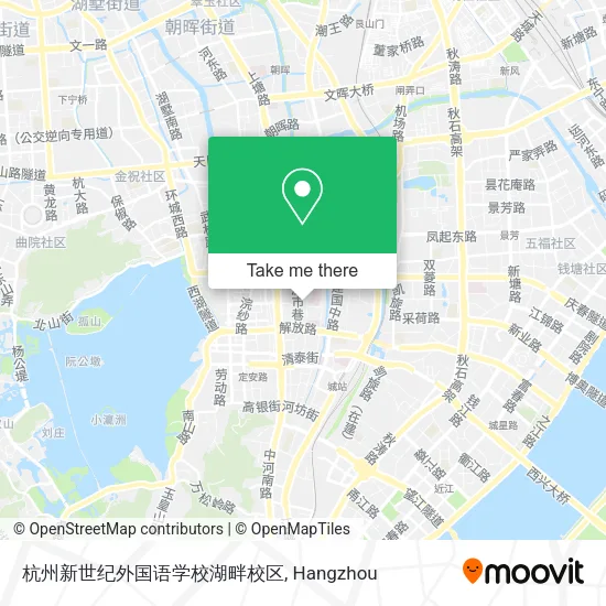 杭州新世纪外国语学校湖畔校区 map