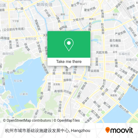 杭州市城市基础设施建设发展中心 map
