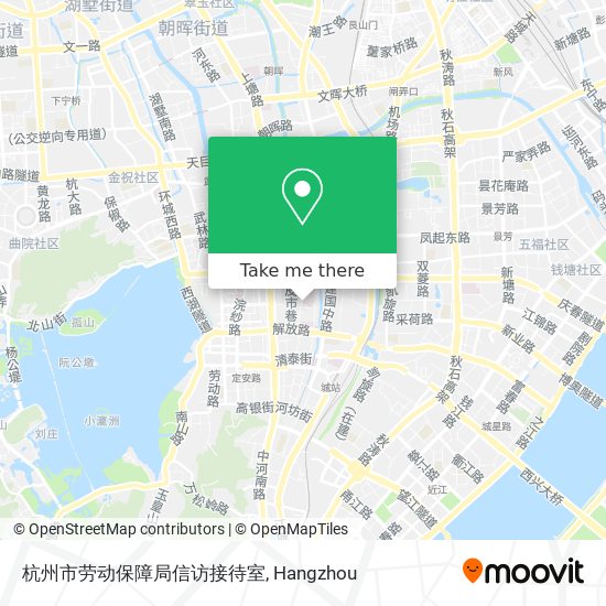 杭州市劳动保障局信访接待室 map