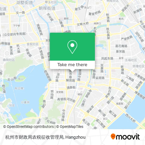 杭州市财政局农税征收管理局 map