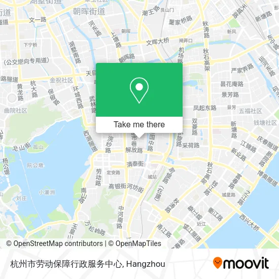 杭州市劳动保障行政服务中心 map
