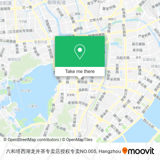 六和塔西湖龙井茶专卖店授权专卖NO.005 map