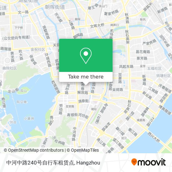中河中路240号自行车租赁点 map