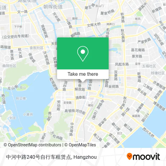 中河中路240号自行车租赁点 map