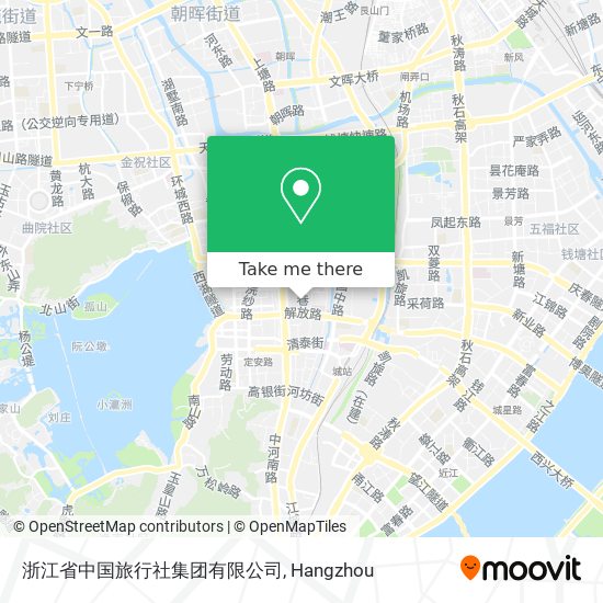 浙江省中国旅行社集团有限公司 map