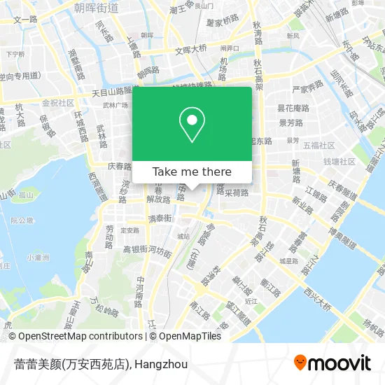 蕾蕾美颜(万安西苑店) map