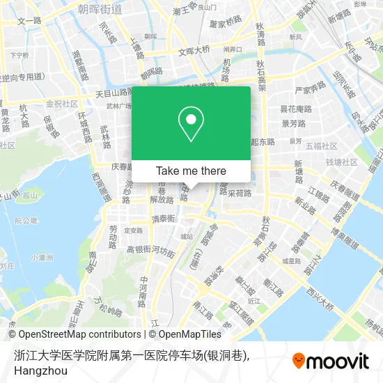 浙江大学医学院附属第一医院停车场(银洞巷) map