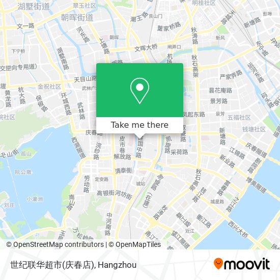 世纪联华超市(庆春店) map