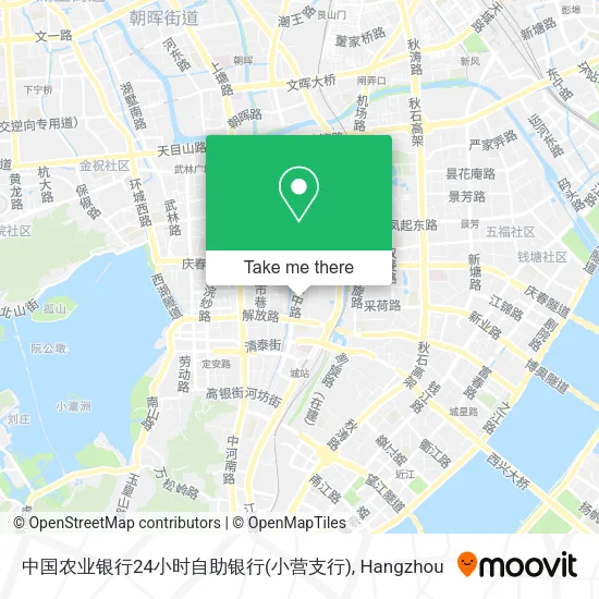 中国农业银行24小时自助银行(小营支行) map