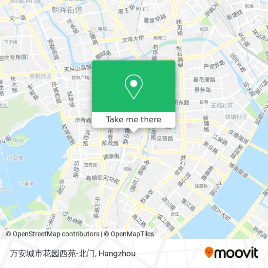 万安城市花园西苑-北门 map
