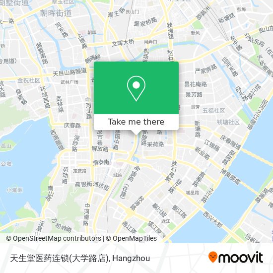 天生堂医药连锁(大学路店) map