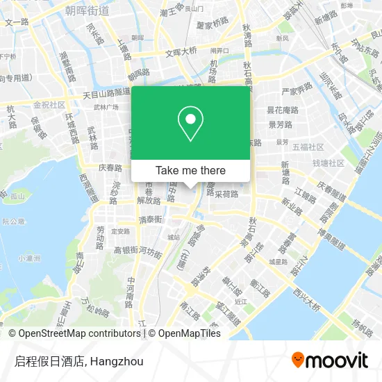 启程假日酒店 map