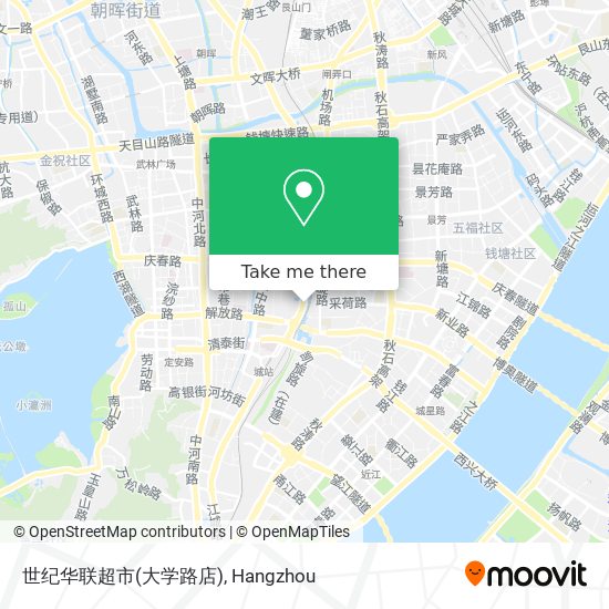 世纪华联超市(大学路店) map