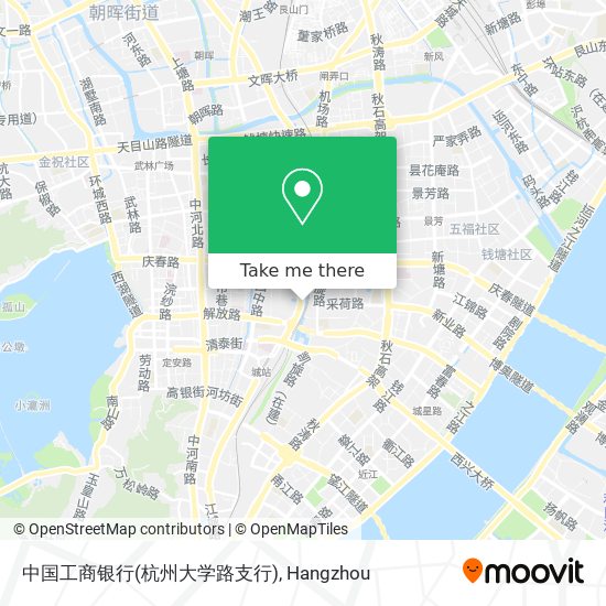 中国工商银行(杭州大学路支行) map