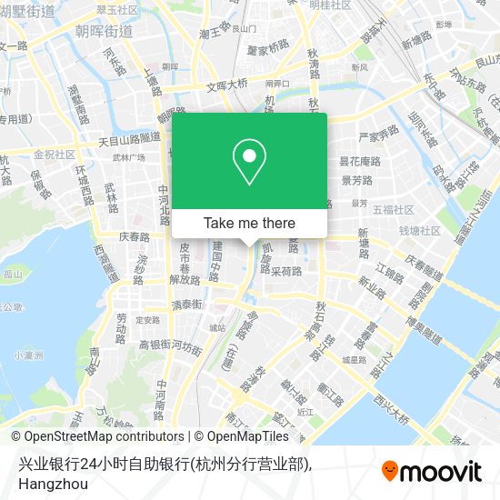 兴业银行24小时自助银行(杭州分行营业部) map