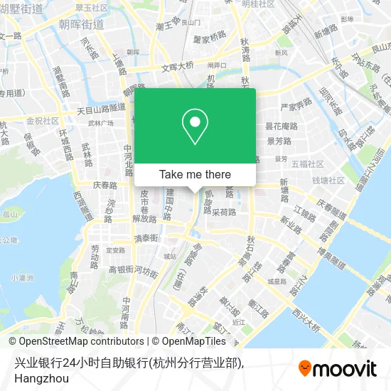 兴业银行24小时自助银行(杭州分行营业部) map