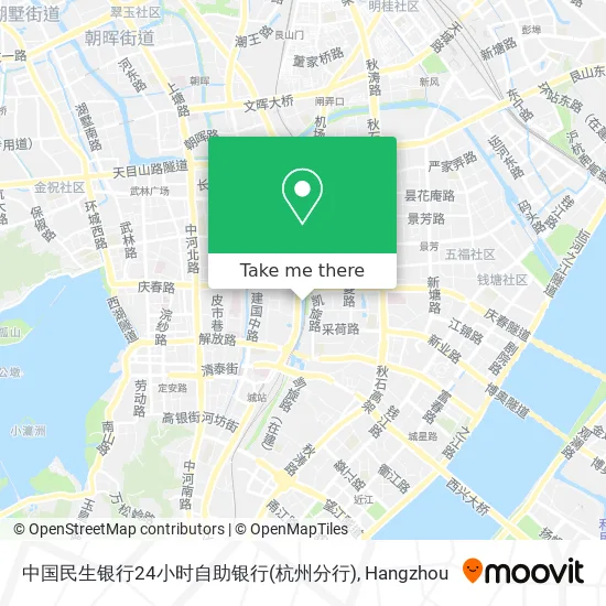 中国民生银行24小时自助银行(杭州分行) map