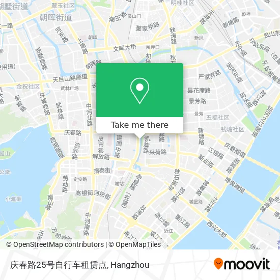 庆春路25号自行车租赁点 map