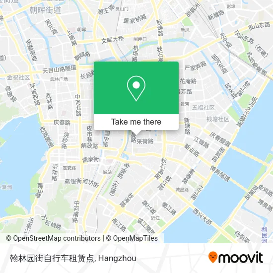 翰林园街自行车租赁点 map