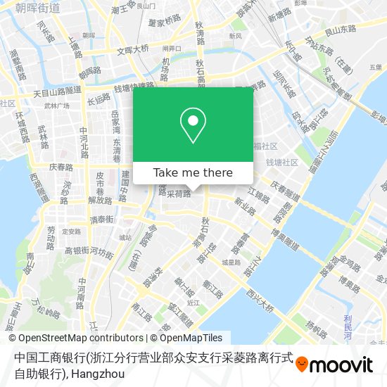 中国工商银行(浙江分行营业部众安支行采菱路离行式自助银行) map