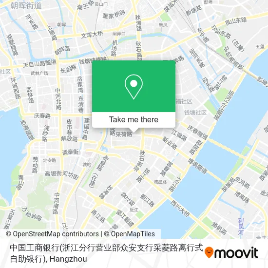 中国工商银行(浙江分行营业部众安支行采菱路离行式自助银行) map