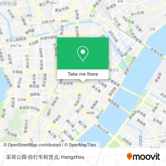 采荷公园-自行车租赁点 map