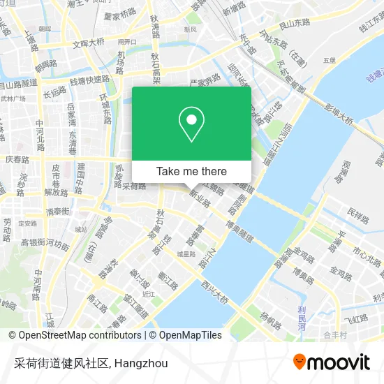采荷街道健风社区 map