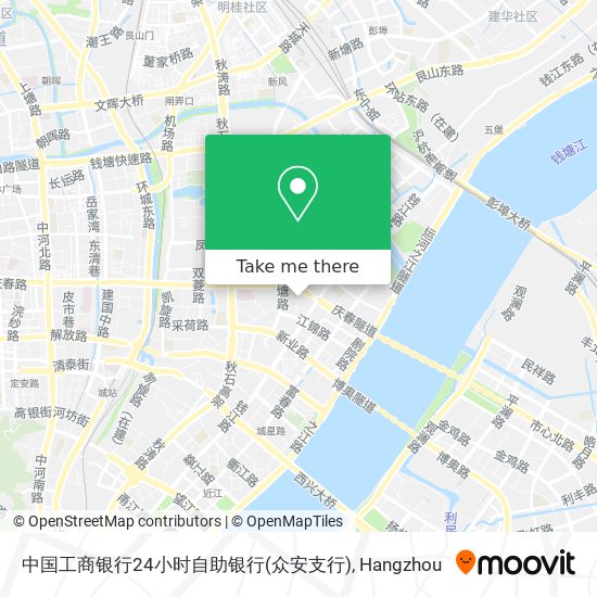 中国工商银行24小时自助银行(众安支行) map