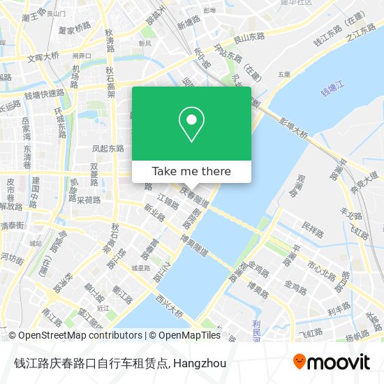 钱江路庆春路口自行车租赁点 map
