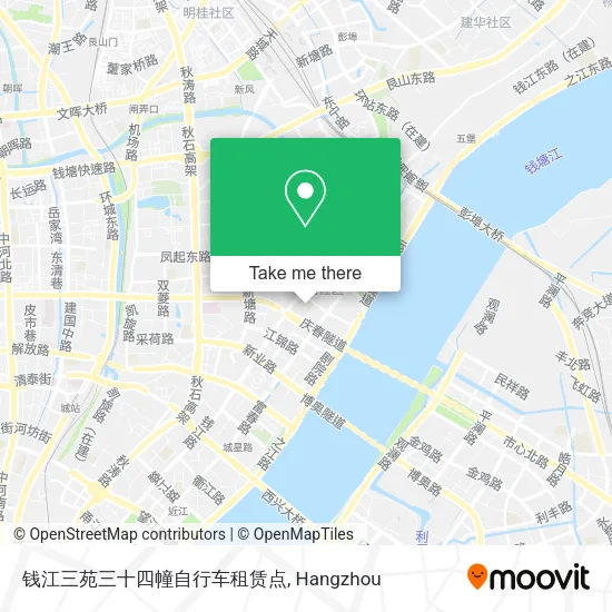 钱江三苑三十四幢自行车租赁点 map