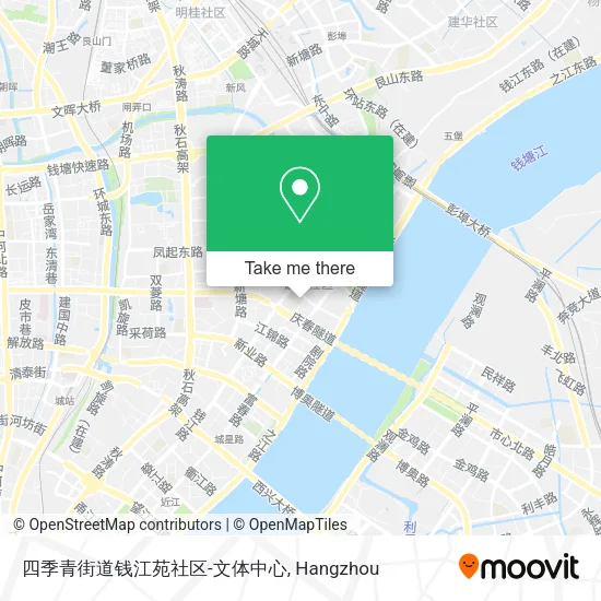 四季青街道钱江苑社区-文体中心 map