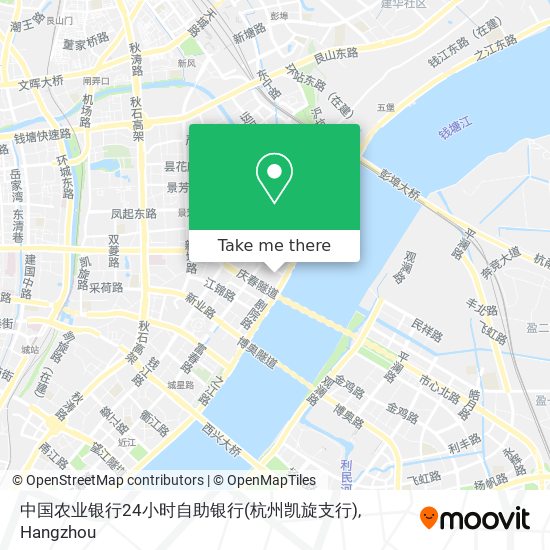 中国农业银行24小时自助银行(杭州凯旋支行) map
