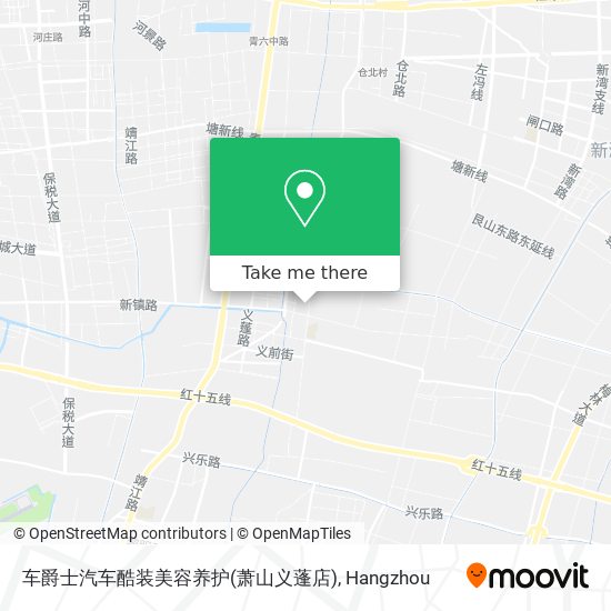 车爵士汽车酷装美容养护(萧山义蓬店) map
