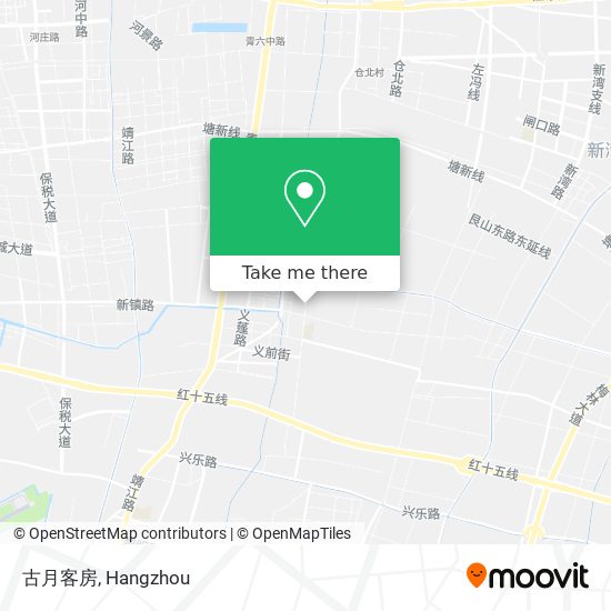 古月客房 map